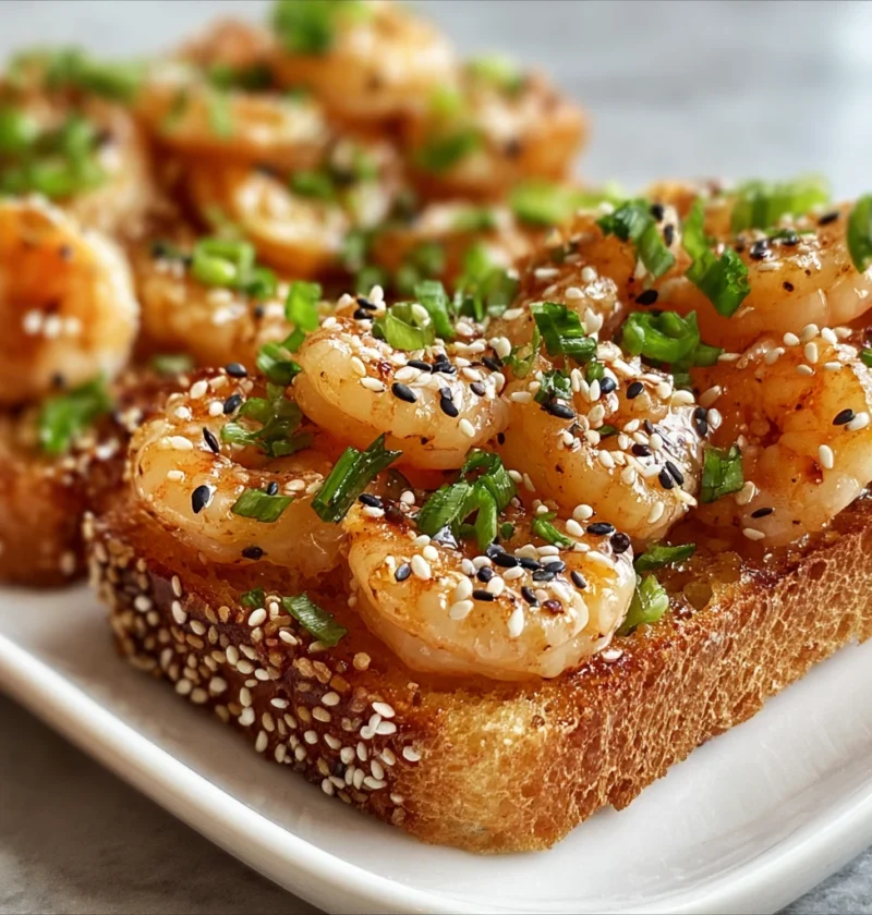 Crispy Sesame Shrimp Toast Flavorful Air Fryer Delight