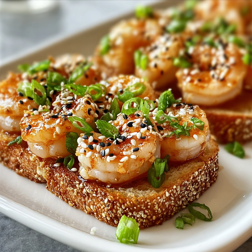 Crispy Sesame Shrimp Toast Flavorful Air Fryer Delight