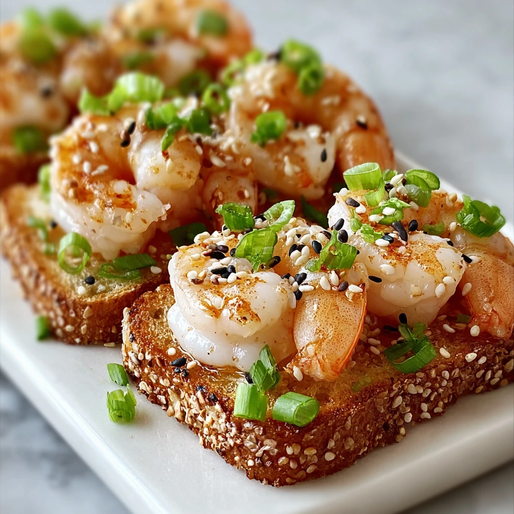 Crispy Sesame Shrimp Toast Flavorful Air Fryer Delight