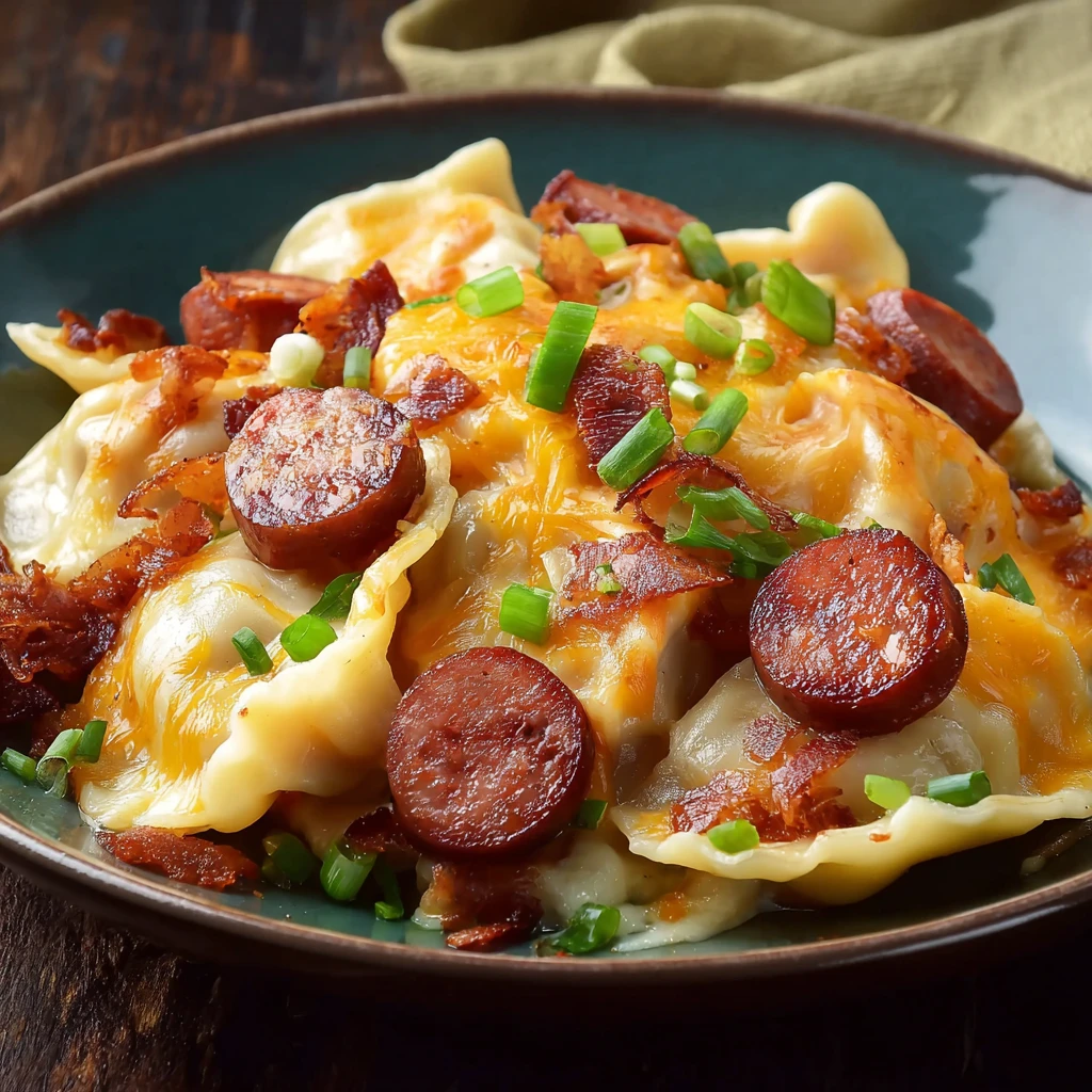 Crock Pot Pierogi Kielbasa Casserole Indulge Comfort