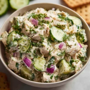 Cucumber Feta Chicken Salad