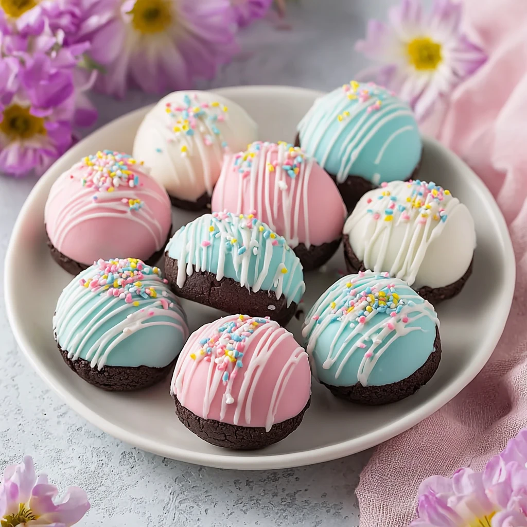 Easter Egg Oreo Cookie Balls Nobake Delight Spring