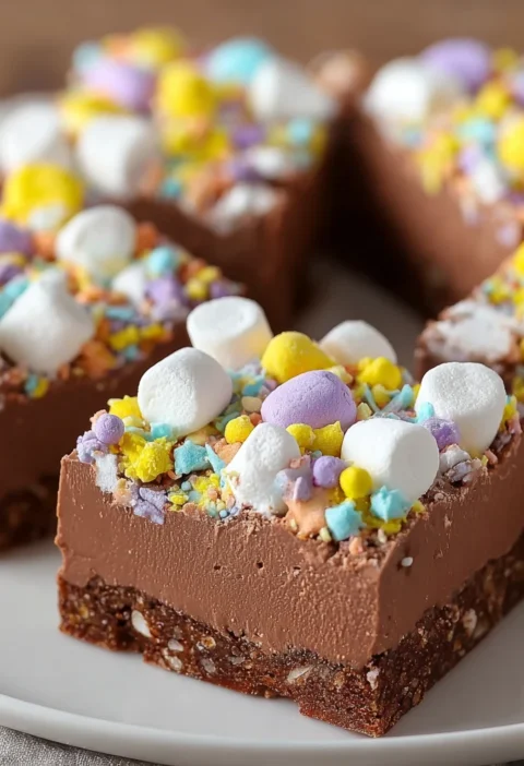 Easter Marshmallow Fudge Creamy Sweet Irresistible Bliss