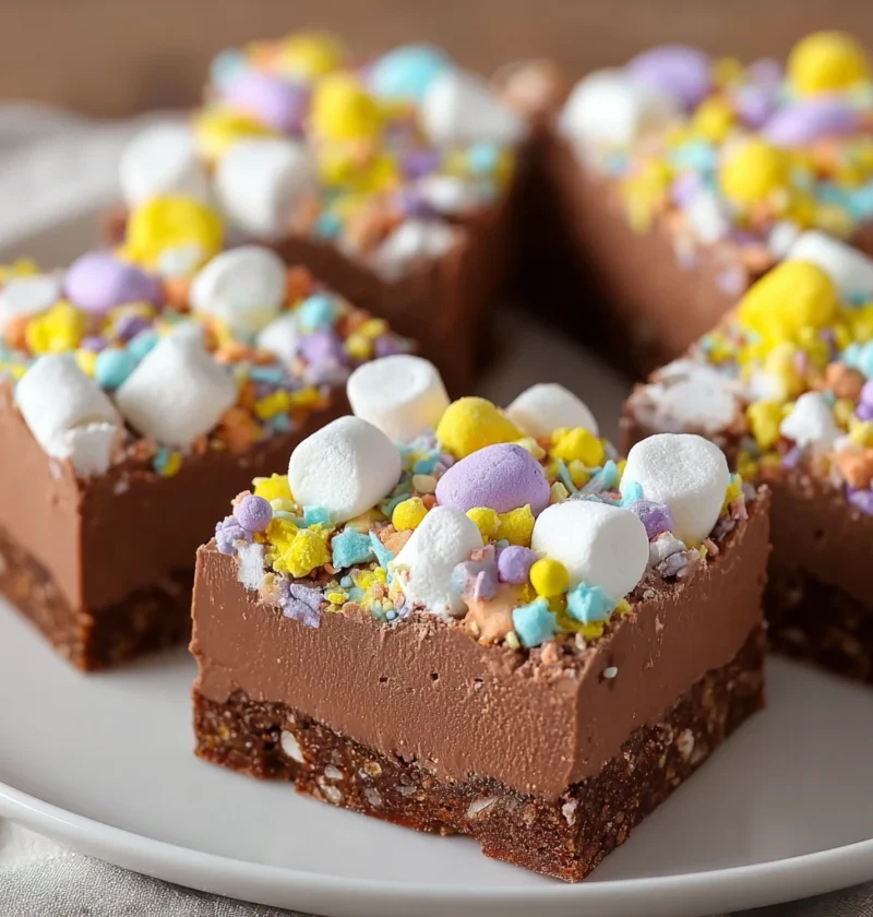 Easter Marshmallow Fudge Creamy Sweet Irresistible Bliss