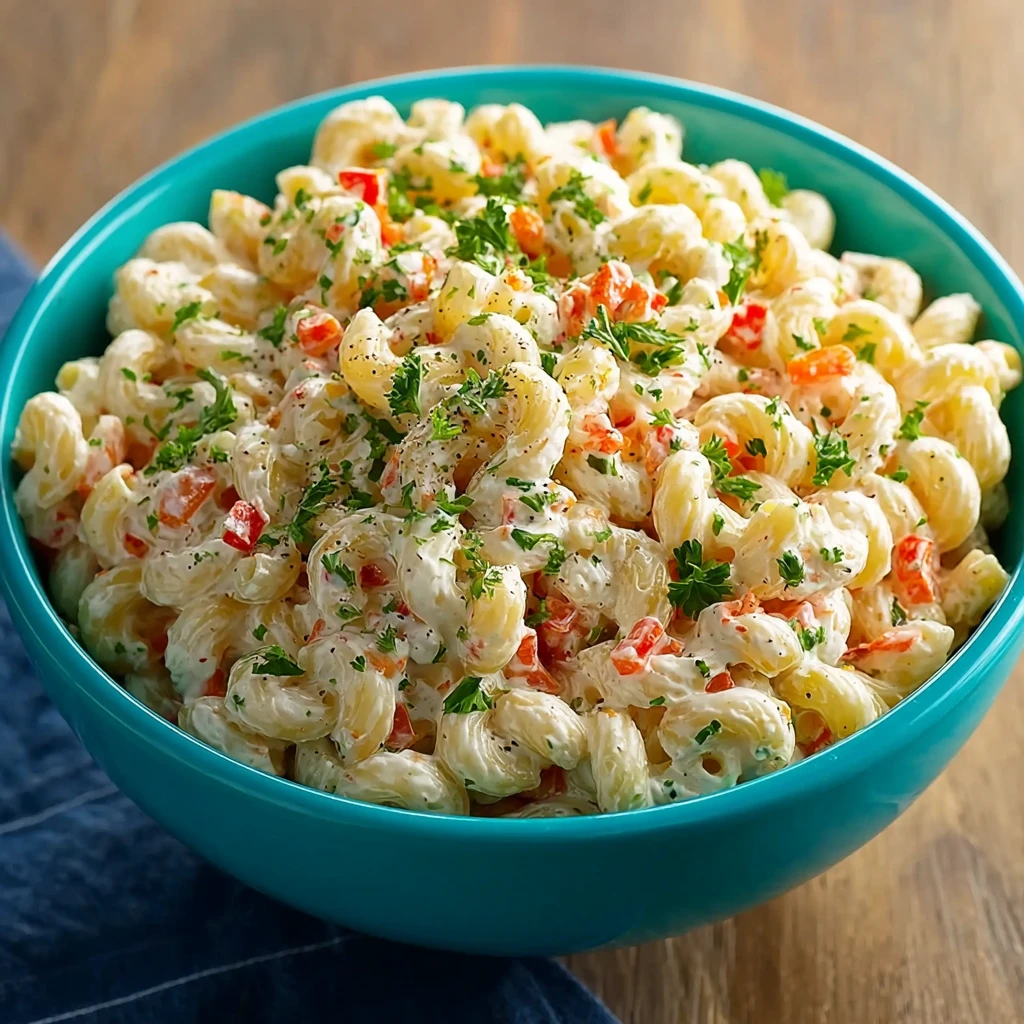 Easy Creamy Pasta Salad with Sour Cream (Classic Picnic Side)