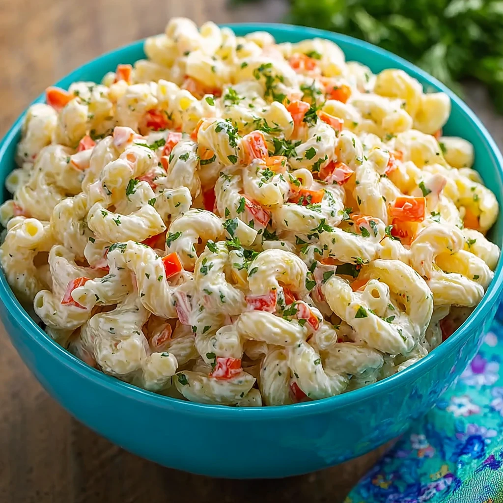 Creamy Pasta Salad Sour Cream Classic Picnic Side