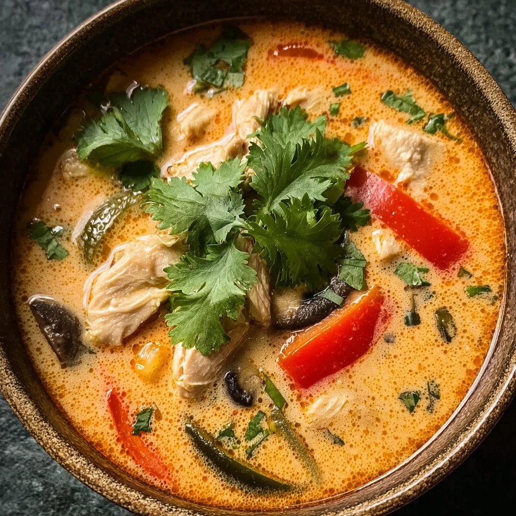 Easy Thai Coconut Chicken Soup