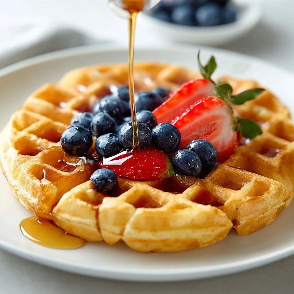 Fluffy Highprotein Cottage Cheese Waffles Recipe