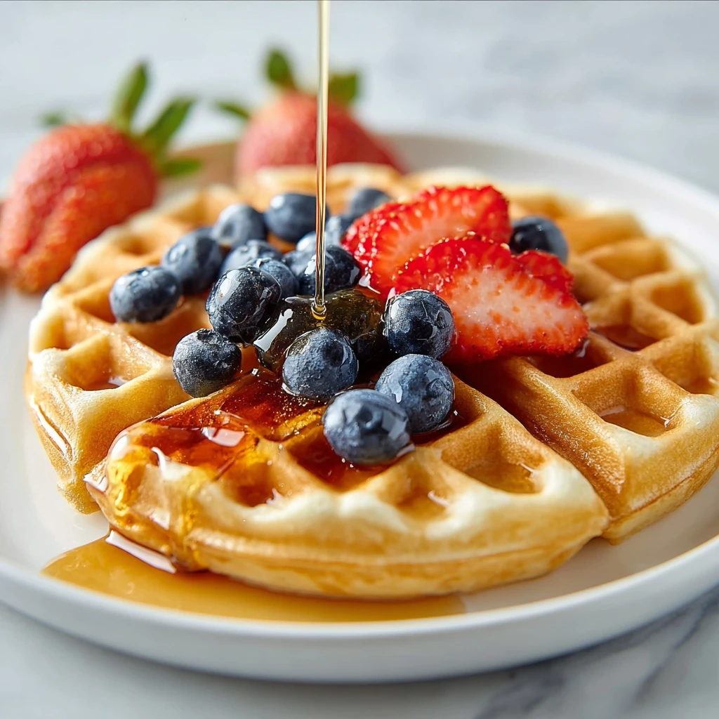 Fluffy Highprotein Cottage Cheese Waffles Recipe