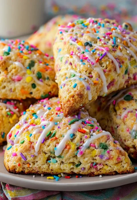 Funfetti Cake Mix Scones Bake Sweet Surprise Today