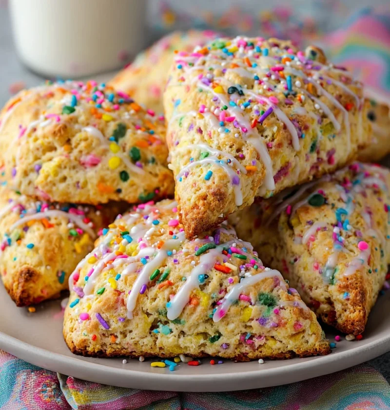 Funfetti Cake Mix Scones Bake Sweet Surprise Today