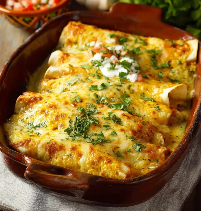 Green Chile Chicken Enchiladas Irresistibly Comforting Homemade