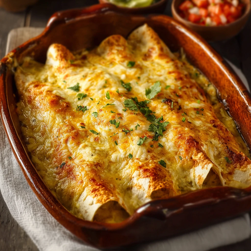 Green Chile Chicken Enchiladas Irresistibly Comforting Homemade