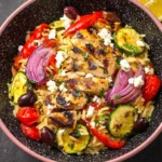 High Protein Chicken Tzatziki Salad Couscous