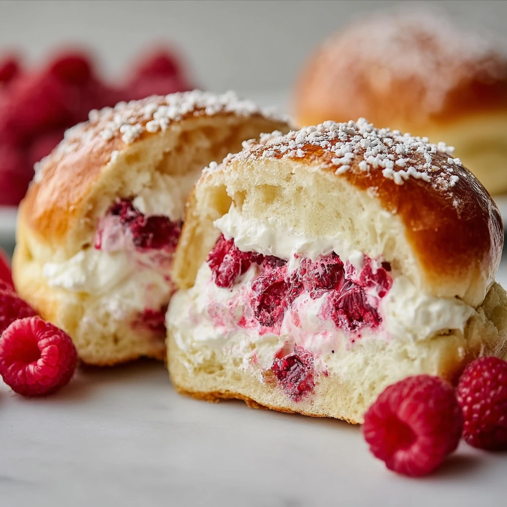 Irresistible Raspberry Cream Maritozzi Buns Recipe