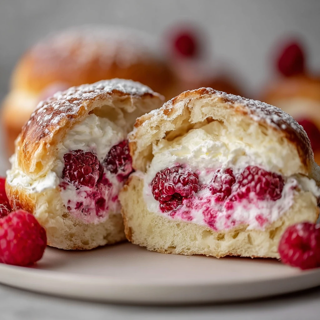 Irresistible Raspberry Cream Maritozzi Buns Recipe
