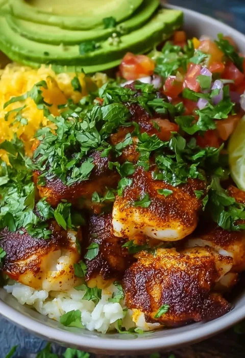 Lowcarb Fish Taco Bowls