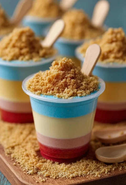 Mini Sand Pail Pudding Cups