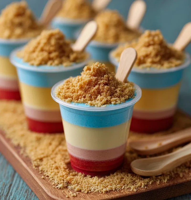 Mini Sand Pail Pudding Cups