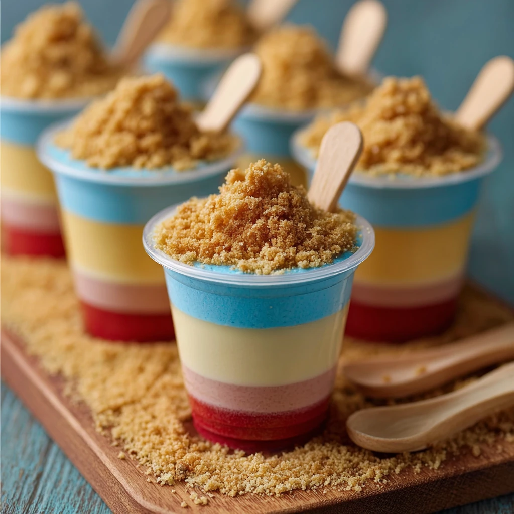 Mini Sand Pail Pudding Cups