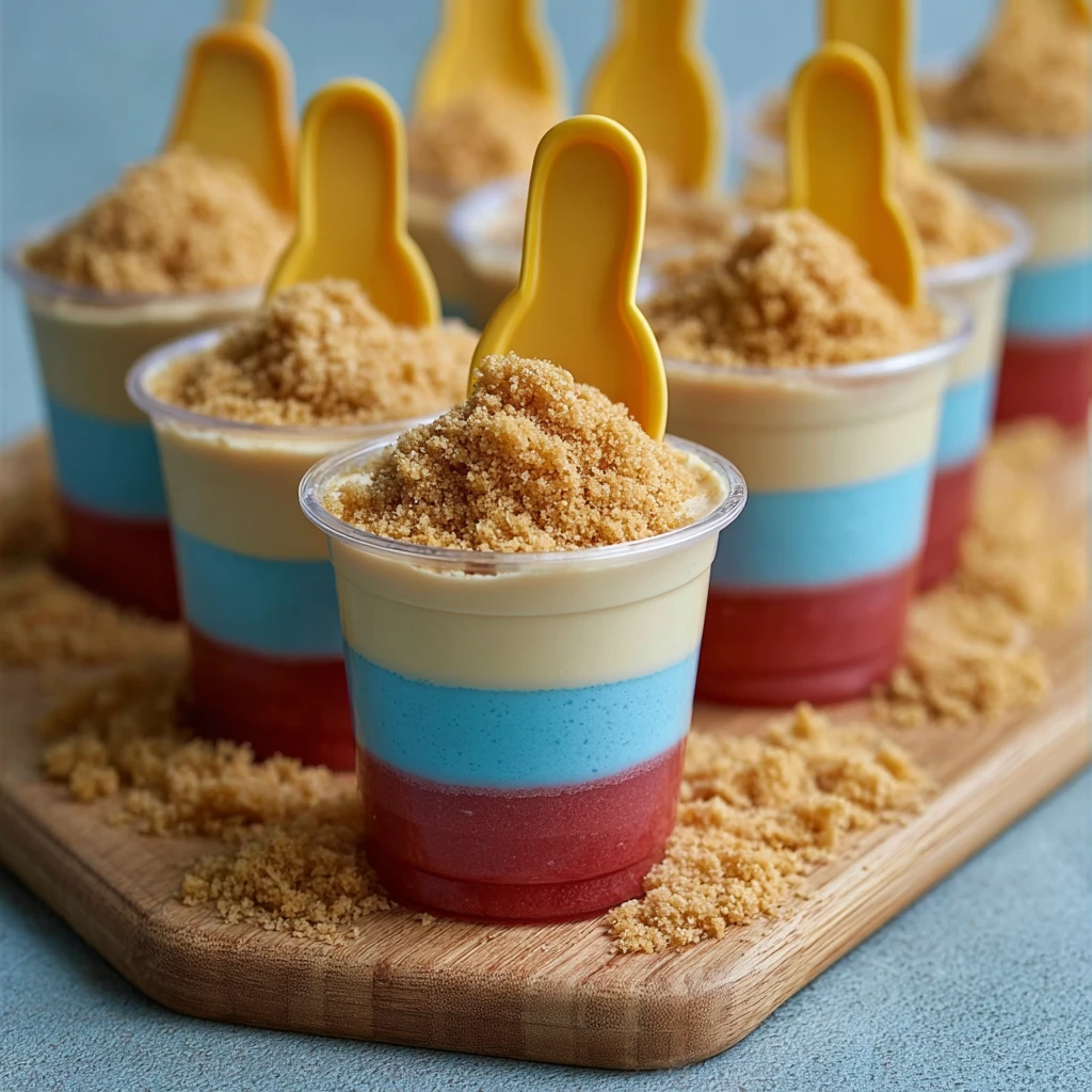 Mini Sand Pail Pudding Cups