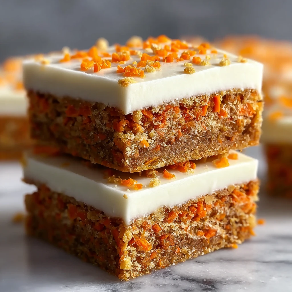 No Sugar Cottage Cheese Carrot Cake Bars for Guilt-Free Indulgence