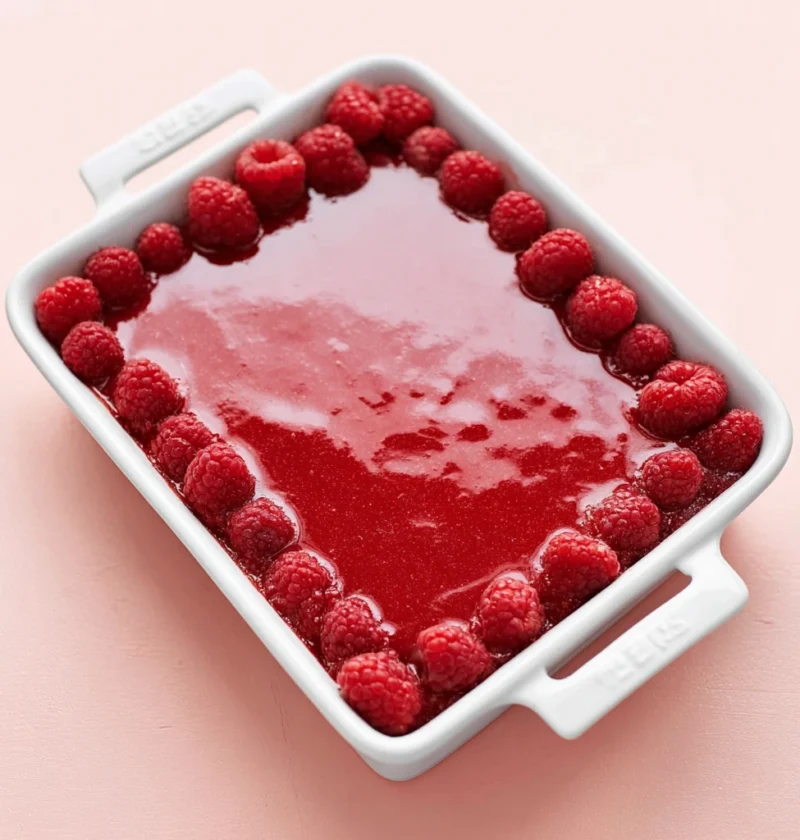 Raspberry Sauce Cake