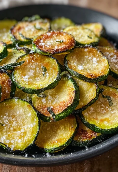 Salt Vinegar Zucchini Chips Your New Guiltfree Crunch