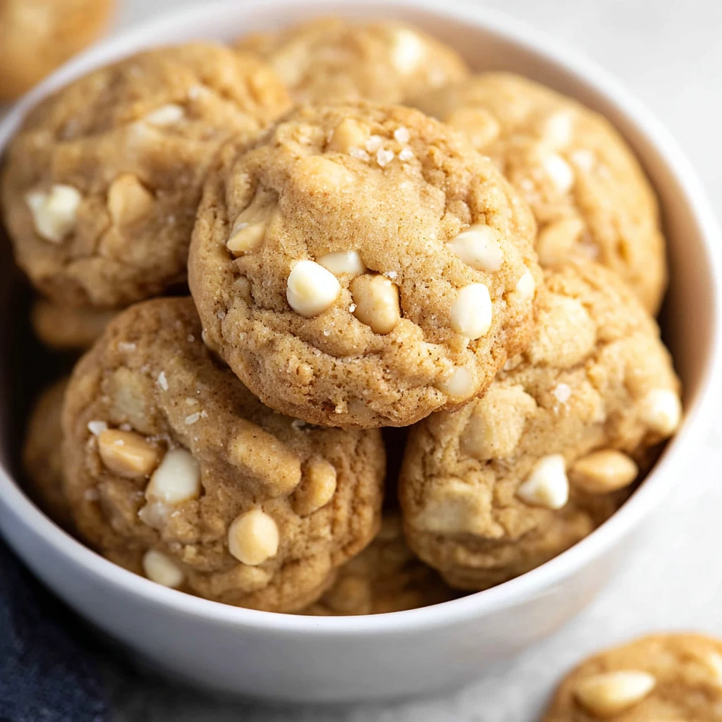 Salted Honey White Chocolate Macadamia Nut Cookies
