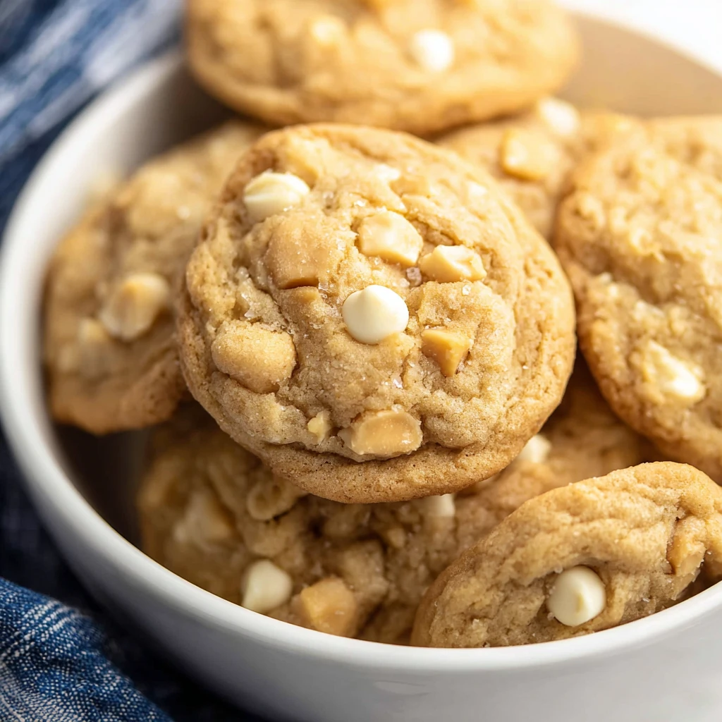 Salted Honey White Chocolate Macadamia Nut Cookies