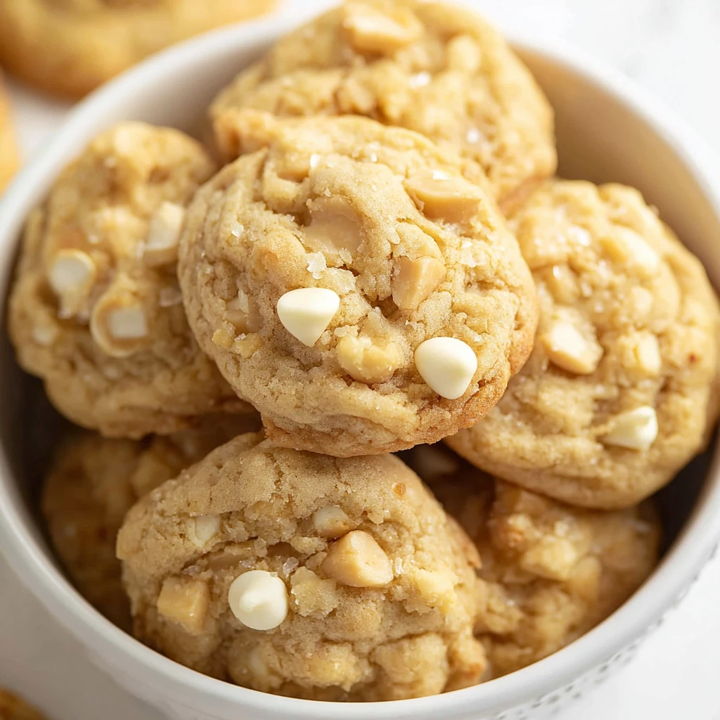 Salted Honey White Chocolate Macadamia Nut Cookies