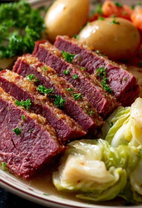 Slow Cooker Corned Beef Cabbage