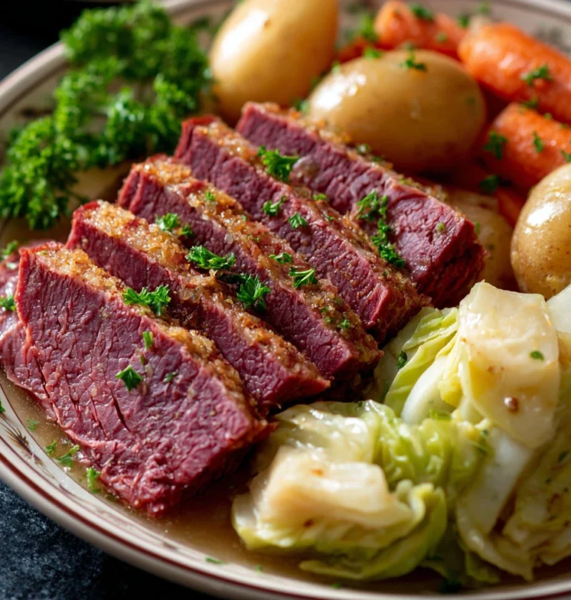 Slow Cooker Corned Beef Cabbage