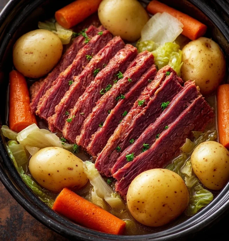 Slow Cooker Corned Beef Cabbage Recipe