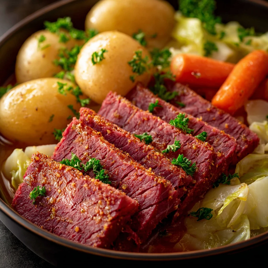 Slow Cooker Corned Beef Cabbage