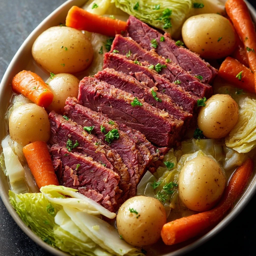 Slow Cooker Corned Beef Cabbage Recipe