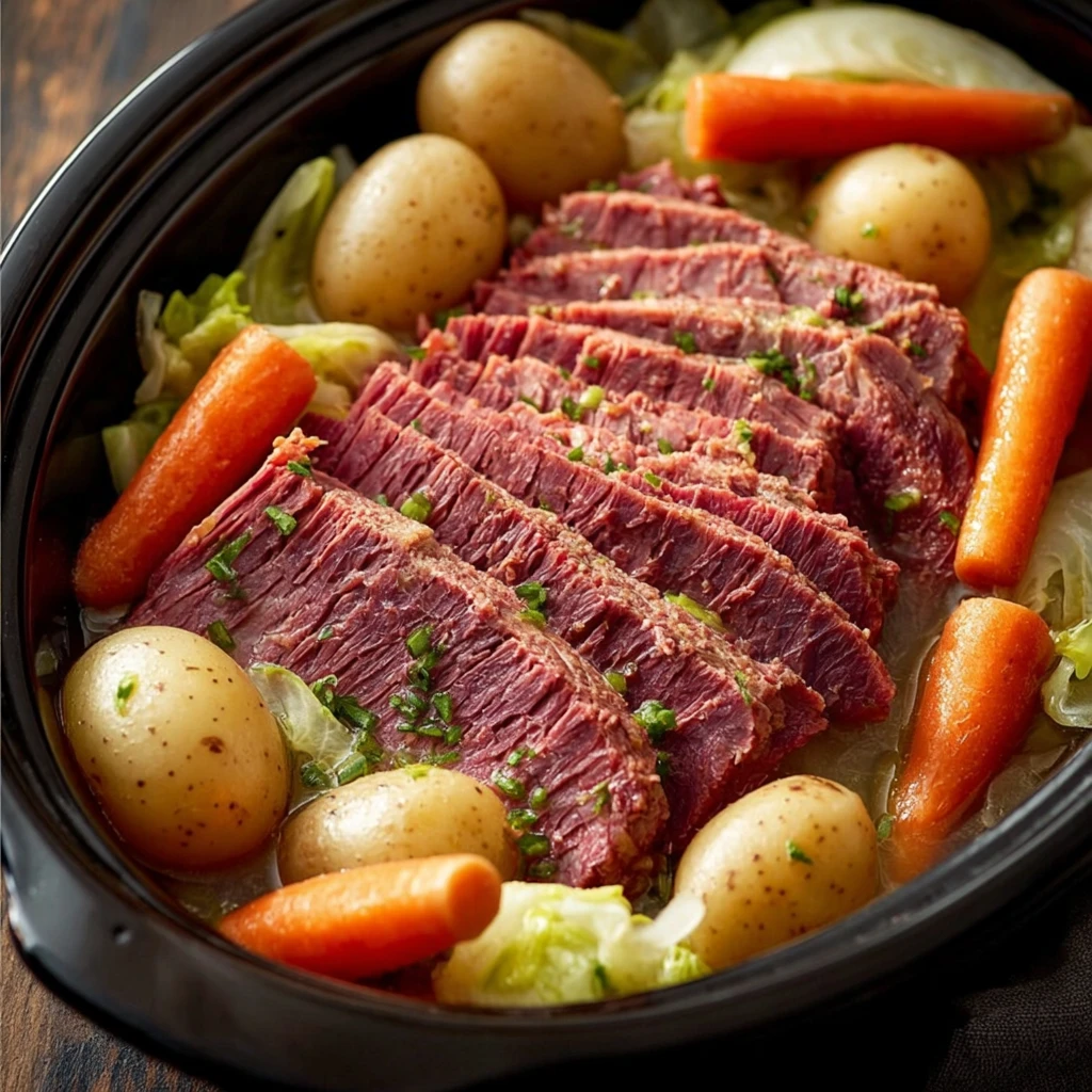 Slow Cooker Corned Beef Cabbage Recipe