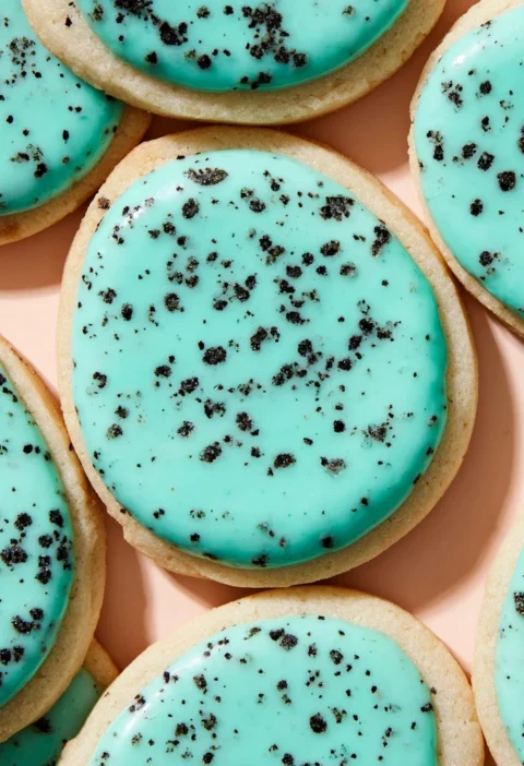 Speckled Egg Easter Shortbread Cookies