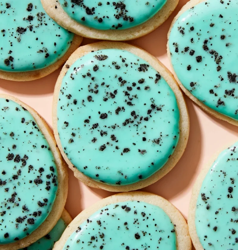 Speckled Egg Easter Shortbread Cookies