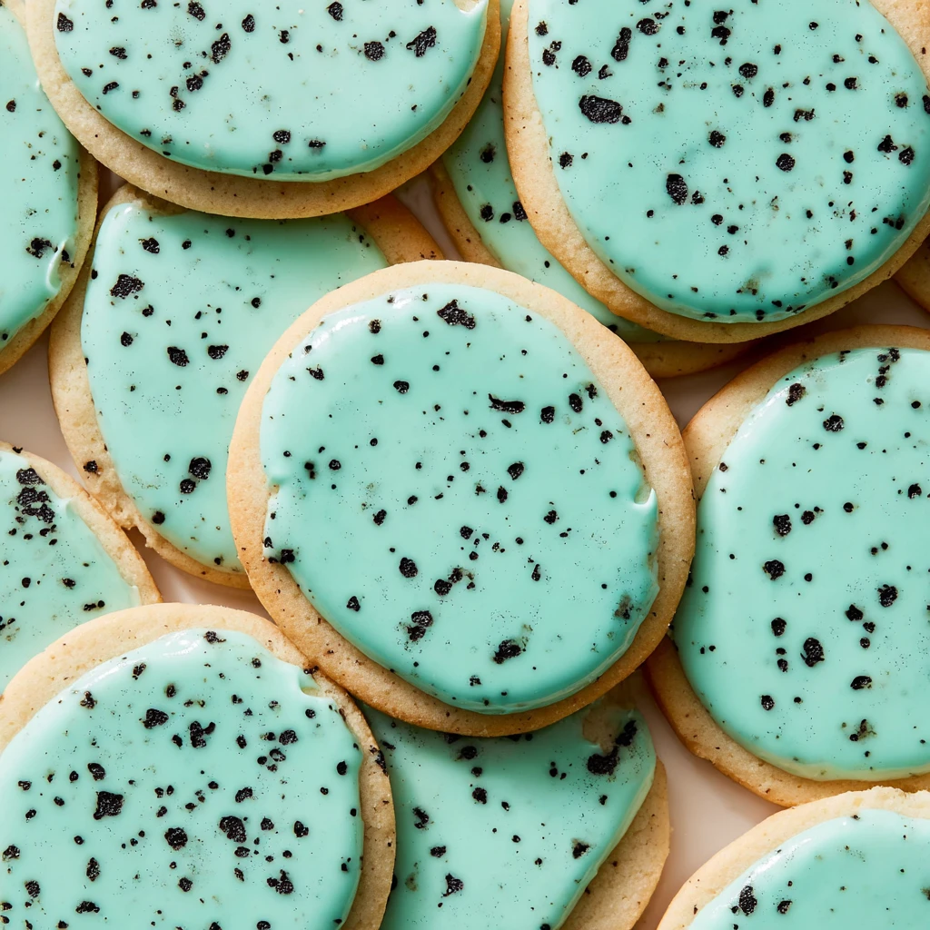 Speckled Egg Easter Shortbread Cookies