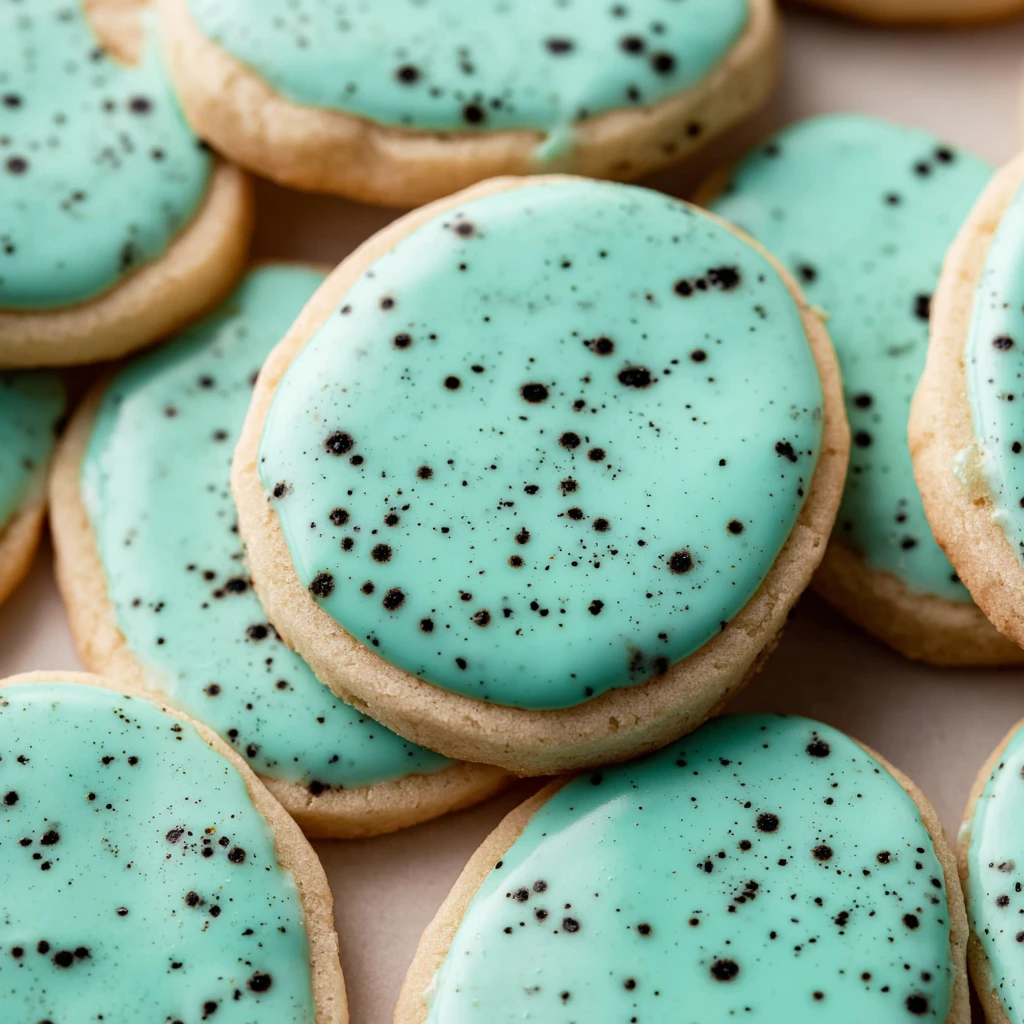Speckled Egg Easter Shortbread Cookies