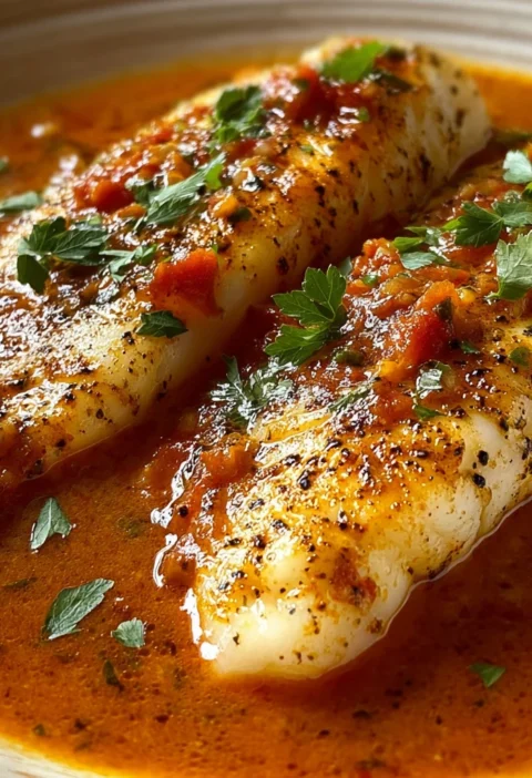Tilapia Roasted Pepper Sauce