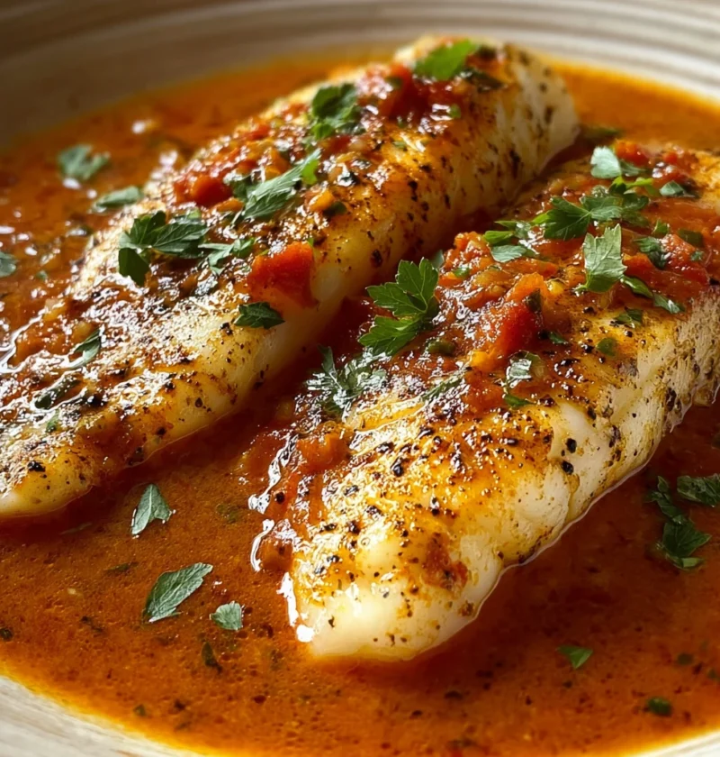 Tilapia Roasted Pepper Sauce