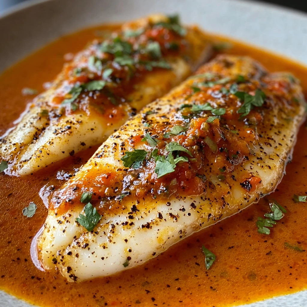 Tilapia Roasted Pepper Sauce