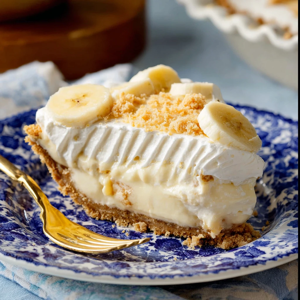 Banana Pudding Pie (No Bake)