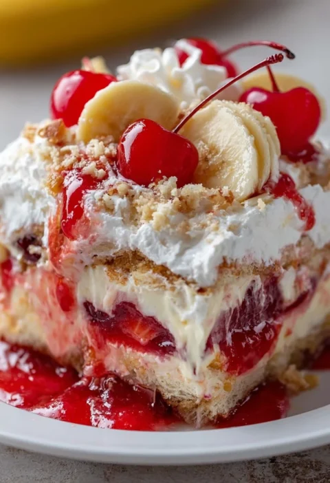 Banana Split Dump Cake