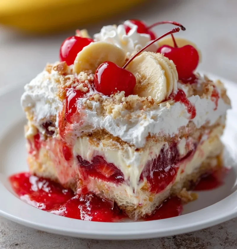 Banana Split Dump Cake