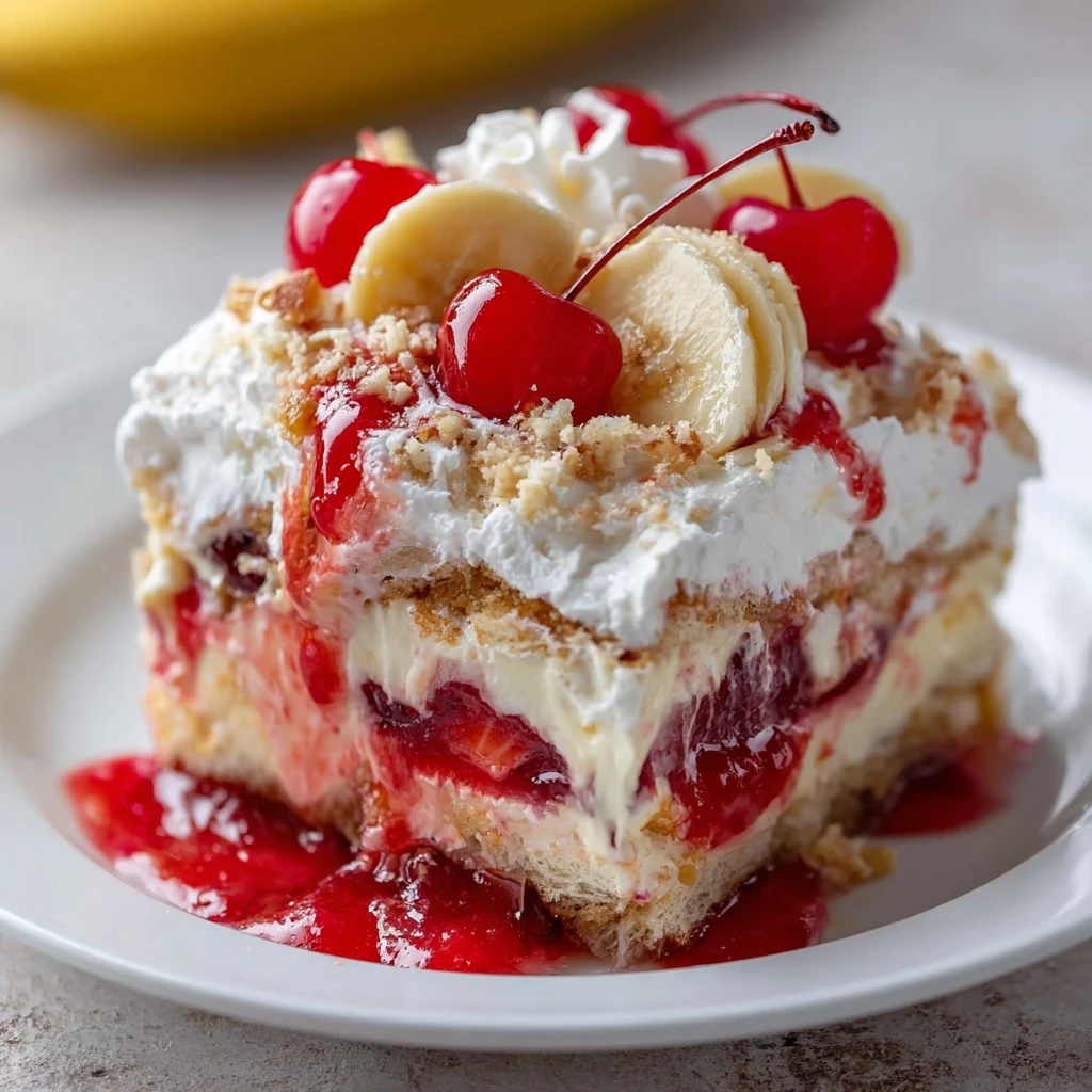 Banana Split Dump Cake