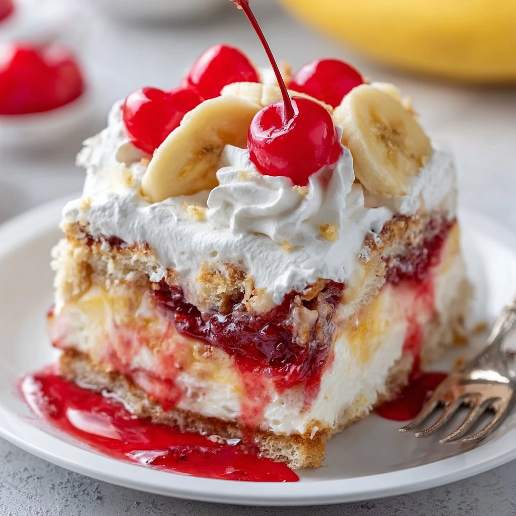 Banana Split Dump Cake