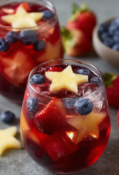 Berryinfused Starspangled Sangria